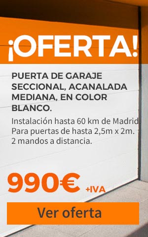 oferta puerta garaje 990 euros - Puertas de garaje Alcalá de Henares