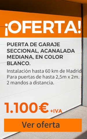 oferta puerta garaje 1100 euros - Puertas de garaje en Madrid